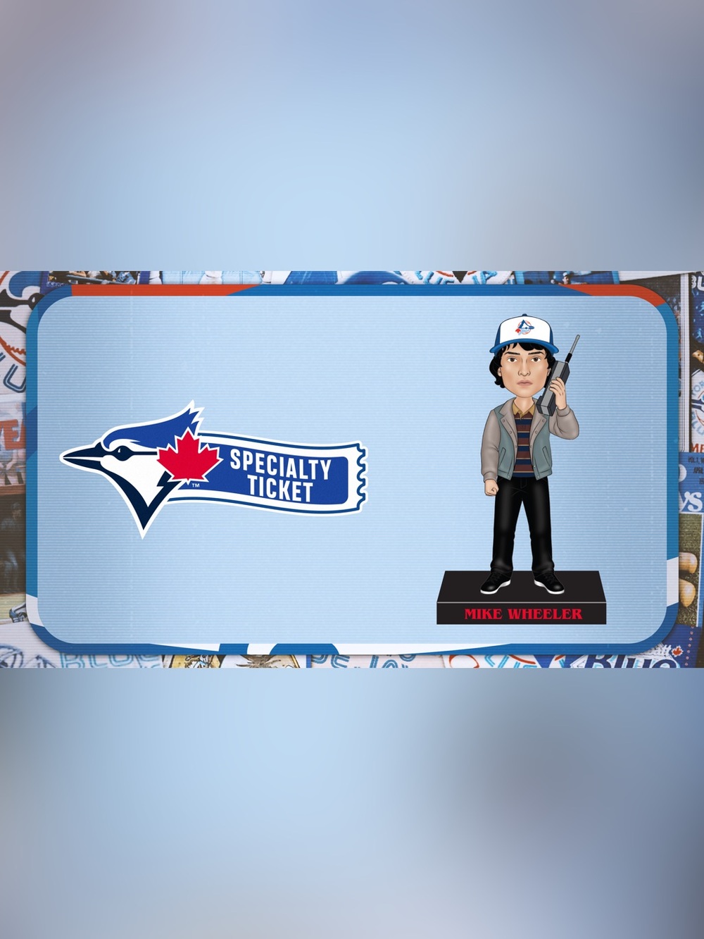 New Toronto Blue Jays Stranger Things Mike Wheeler Bobblehead